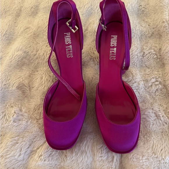 Paris Texas Vibrant Pink Platform Heels - Picture 10 of 11